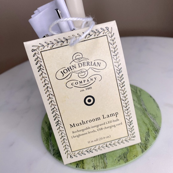 NWT John Derian Rechargeable LED Mushroom Lamp 🍄 - Picture 10 of 12